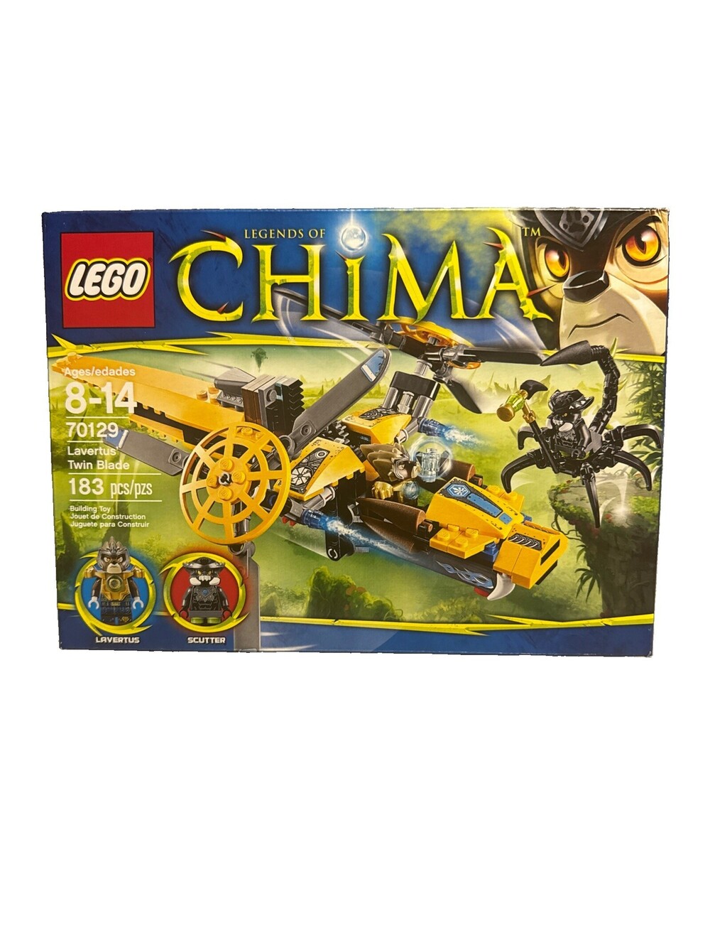 LEGO LEGENDS OF CHIMA: Lavertus' Twin Blade (70129) Scutter 183pc Retired 2014